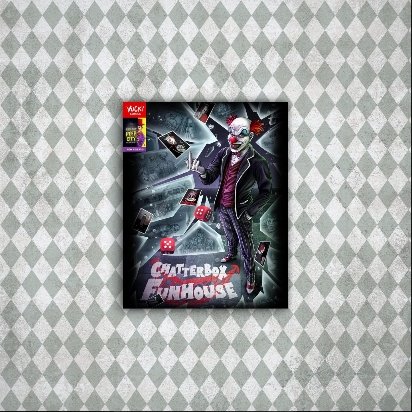Matte Poster - Chatterbox Funhouse Comic Cover