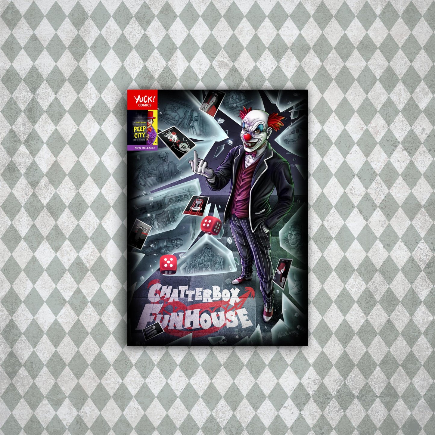 Matte Poster - Chatterbox Funhouse Comic Cover