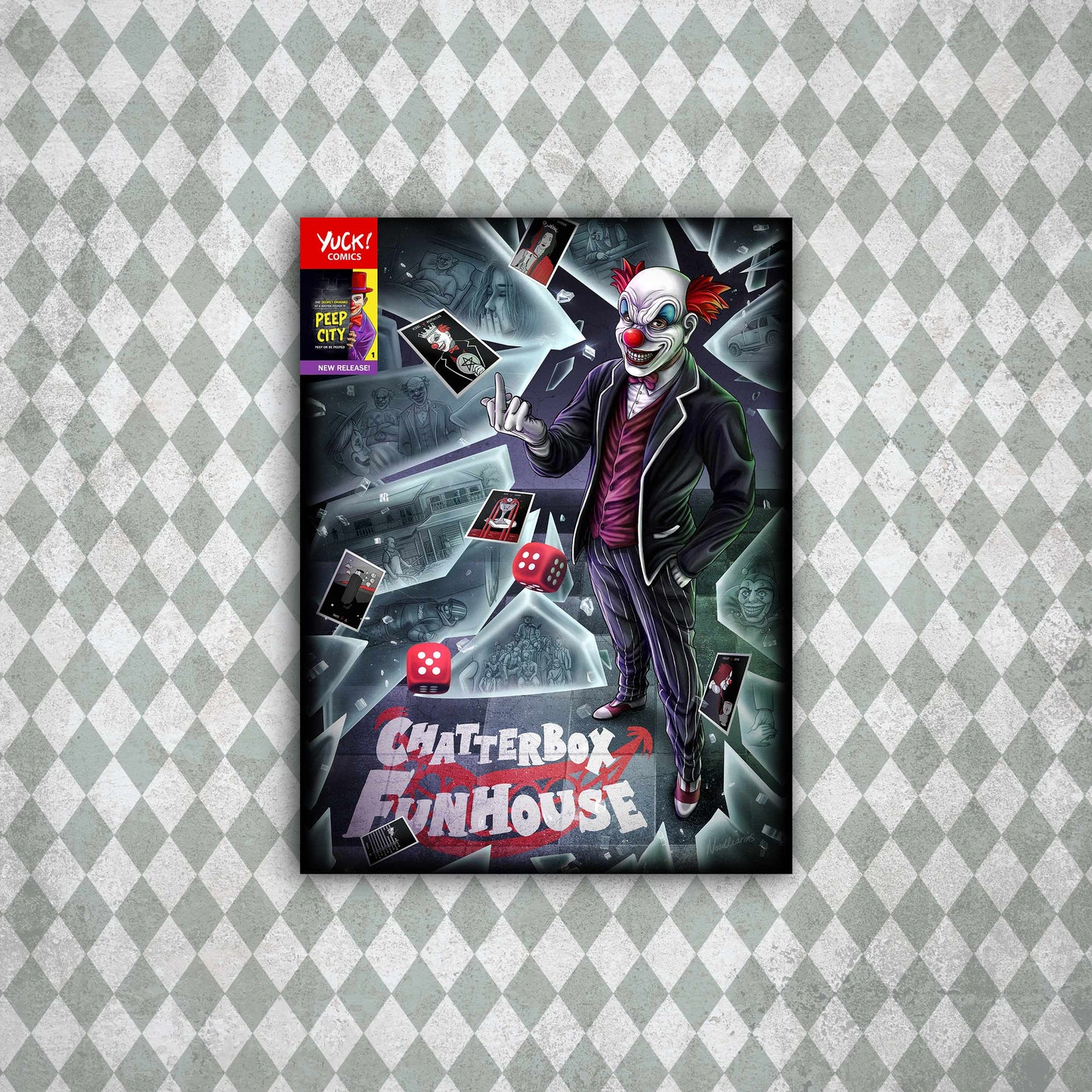 Matte Poster - Chatterbox Funhouse Comic Cover