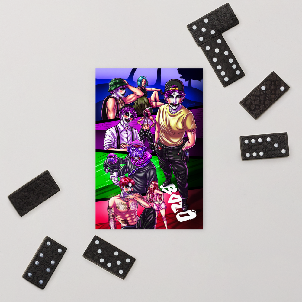 Postcard - Phases of Bozo