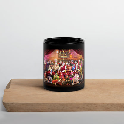 Black Glossy Mug - Clown Meeting