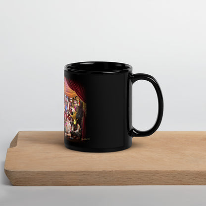 Black Glossy Mug - Clown Meeting