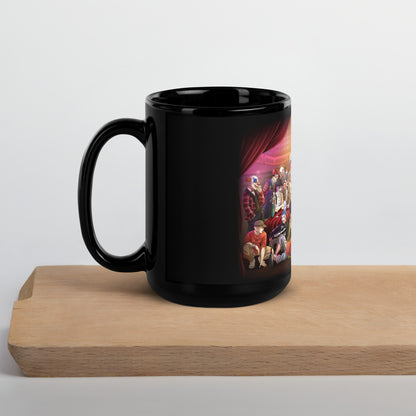 Black Glossy Mug - Clown Meeting