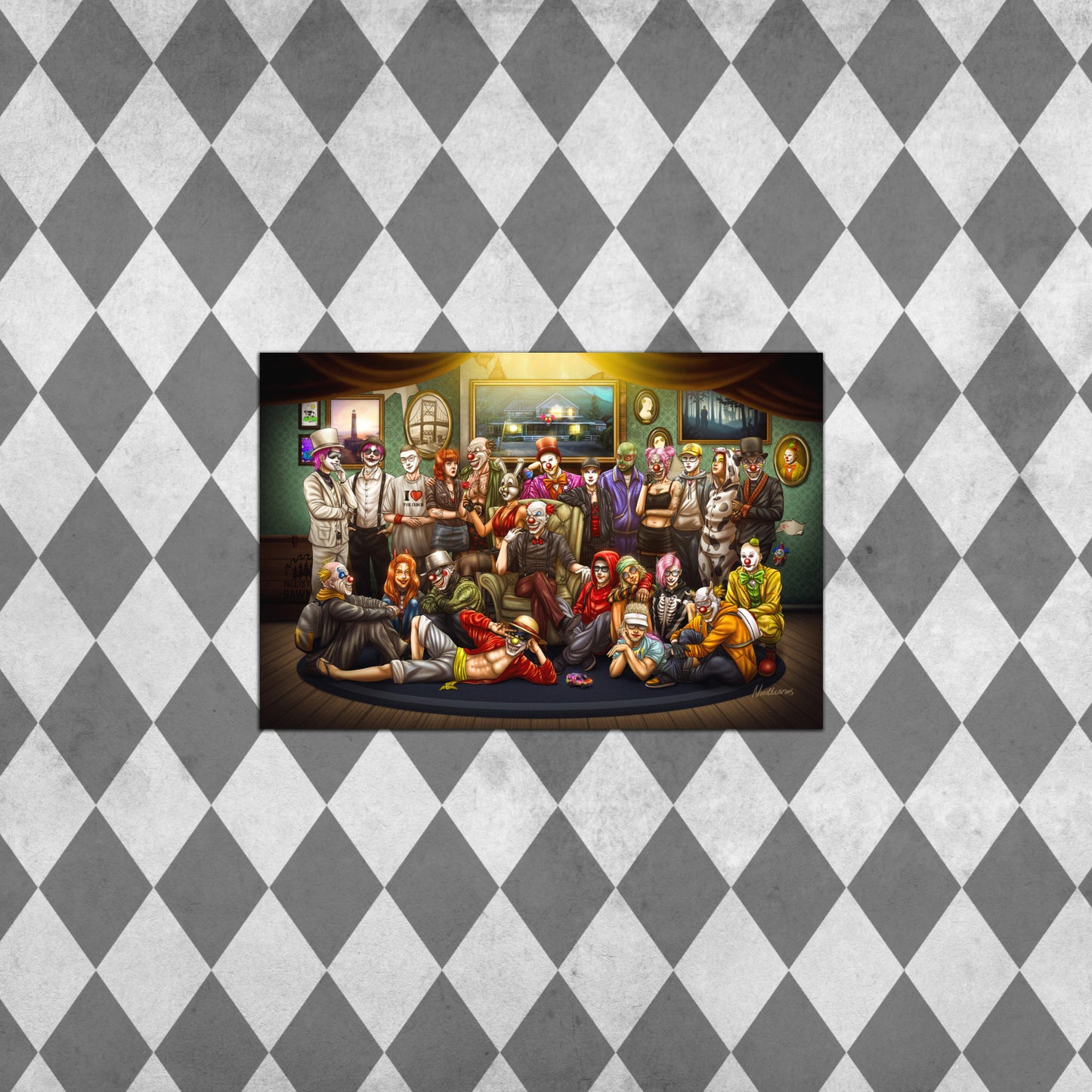 Luster Poster - Funhouse Family Portrait