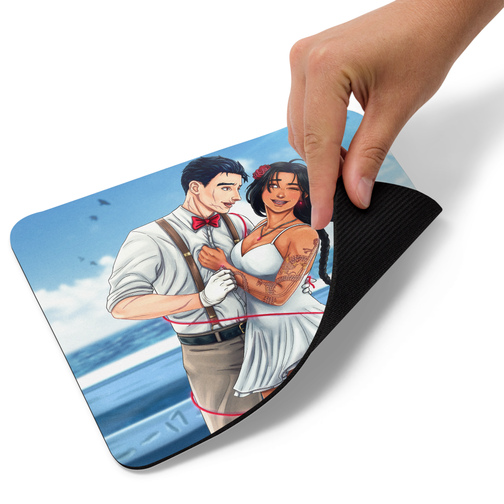 Red String of Fate Mouse pad