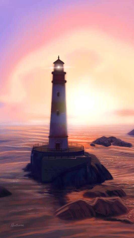 Lighthouse -  Vertical Desktop Wallpaper